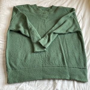 Aerie green oversized soft sweater